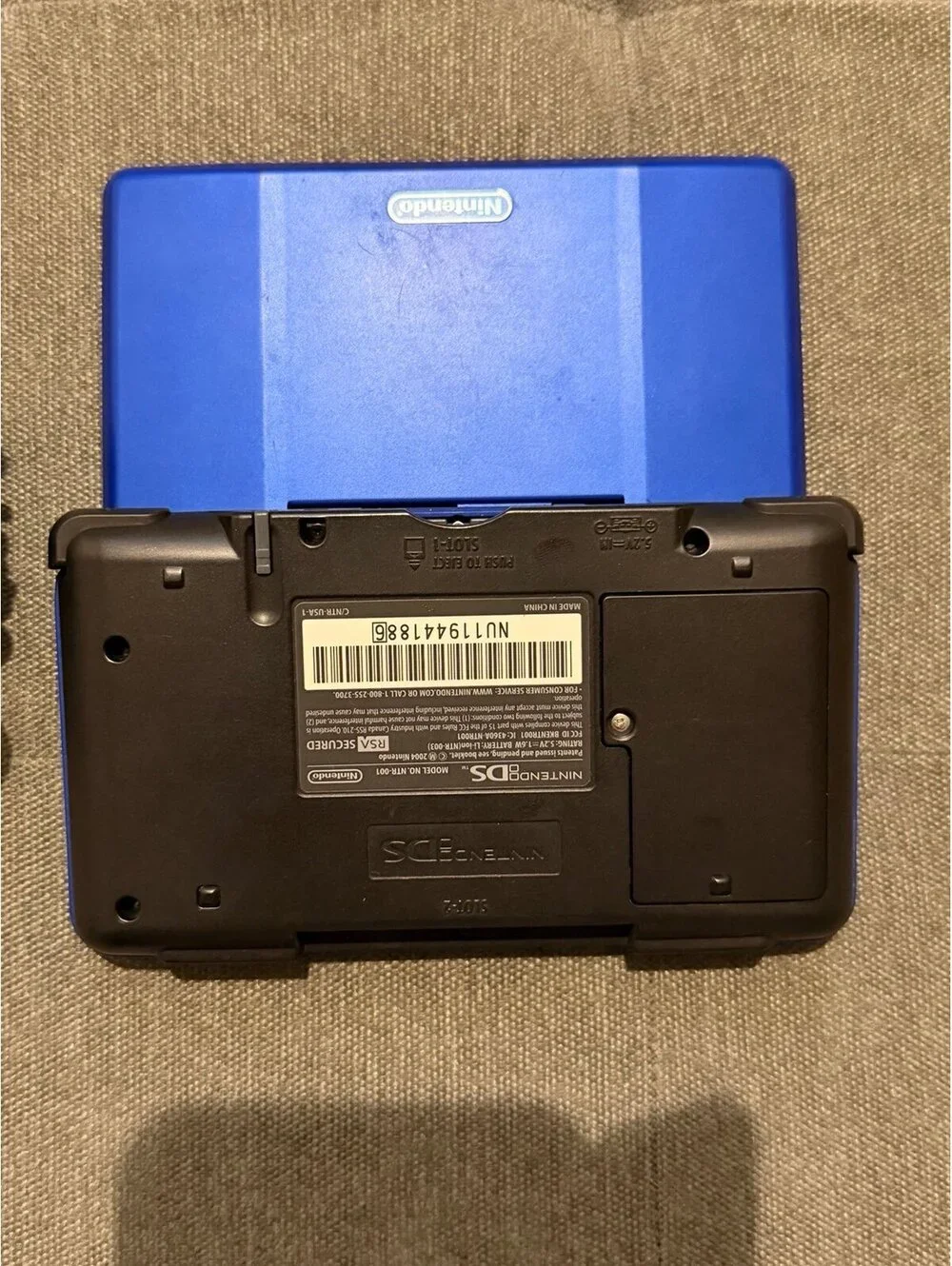 Blue Nintendo DS System